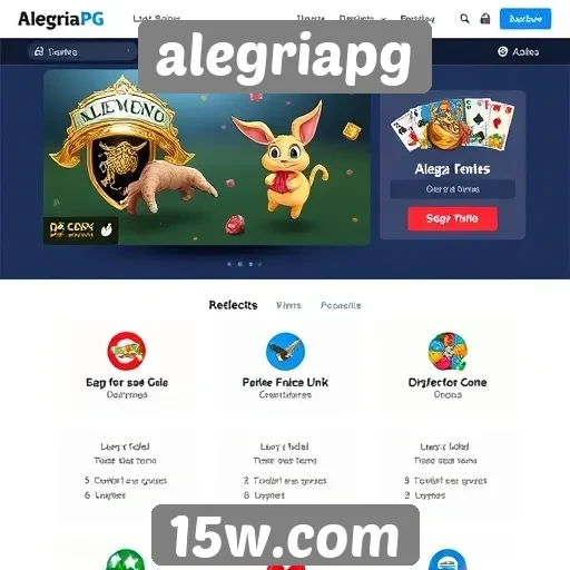 Análise das funcionalidades do site alegriapg